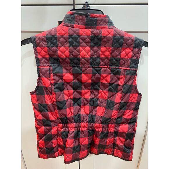 Jessica Simpson Big Girls Size 14/16 Sleeveless Quilted Buffalo Plaid Vest - Picture 3 of 5